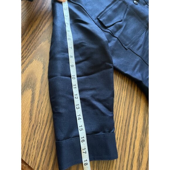 Emma James Navy Womens Wrinkle-Resistant Jacket & Pants Set Size 12 - Picture 14 of 16